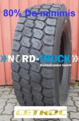 NEUREIFEN 385/65R22.5 CETROC GMT50 160K (158L)  20PR, M+S, 3PMSF (Lenkachse / Trailer) *Knapper Bestand 