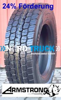 NEUREIFEN 225/75R17.5 ARMSTRONG ADR12 129/127M,  M+S, 3PMSF, 14PR (Antriebsachse) ohne Laufrichtung 
