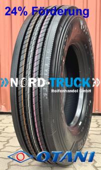 NEUREIFEN 265/70R19.5 OTANI OH-120 140/138M, 16PR, M+S, 3PMSF (Lenkachse) ohne Laufrichtung *Restmenge 2 Stück 