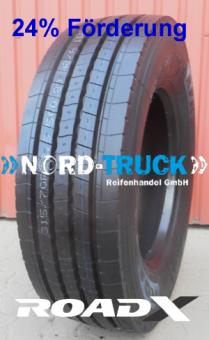 NEUREIFEN 315/70R22.5 RoadX RFR2 156/150L(154/150M), 18PR, M+S, 3PMSF (Lenkachse) 