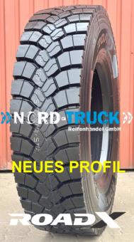 NEUREIFEN 315/70R22.5 RoadX RDM2 156/150K 18PR, M+S, 3PMSF (Antrieb) mit Laufrichtung Knapper Bestand 