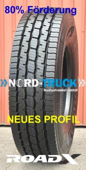 NEUREIFEN WINTER 315/80R22.5 RoadX WP806 154/150L, 18PR, M+S, 3PMSF (Lenkachse / Liftachse / Trailer) ohne Laufrichtung *Ab ca. Mitte Oktober wieder verfügbar, bitte vorbestellen! 