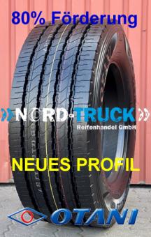 NEUREIFEN 385/55R22.5 OTANI OH-119 160K (158L), 20PR, TWI Reifenverschleißanzeige, M+S, 3PMSF (Lenkachse /Trailer) 
