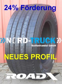 NEUREIFEN 385/55R22.5 RoadX RFR2 164K (158L), 24PR, 3PMSF (Lenkachse) *Hohe Traglast*, ohne Laufrichtung 