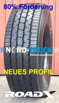 NEUREIFEN WINTER 385/65R22.5 RoadX WP806 164K, 24PR, M+S, 3PMSF (Lenkachse / Trailer) ohne Laufrichtung *Ab ca. Mitte Oktober wieder verfügbar, bitte vorbestellen! 