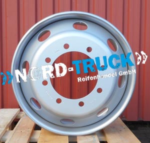 Stahlfelge JANTSA 7.50x22.5 ET147.5 8x275x221 BA:M20 RZ:MZ HMA:160 Iveco/Trailer ALV DCW-G3 RL:3250kg Südrad 15124, ohne Konus, ohne Ventil *Restmenge 2 Stück 